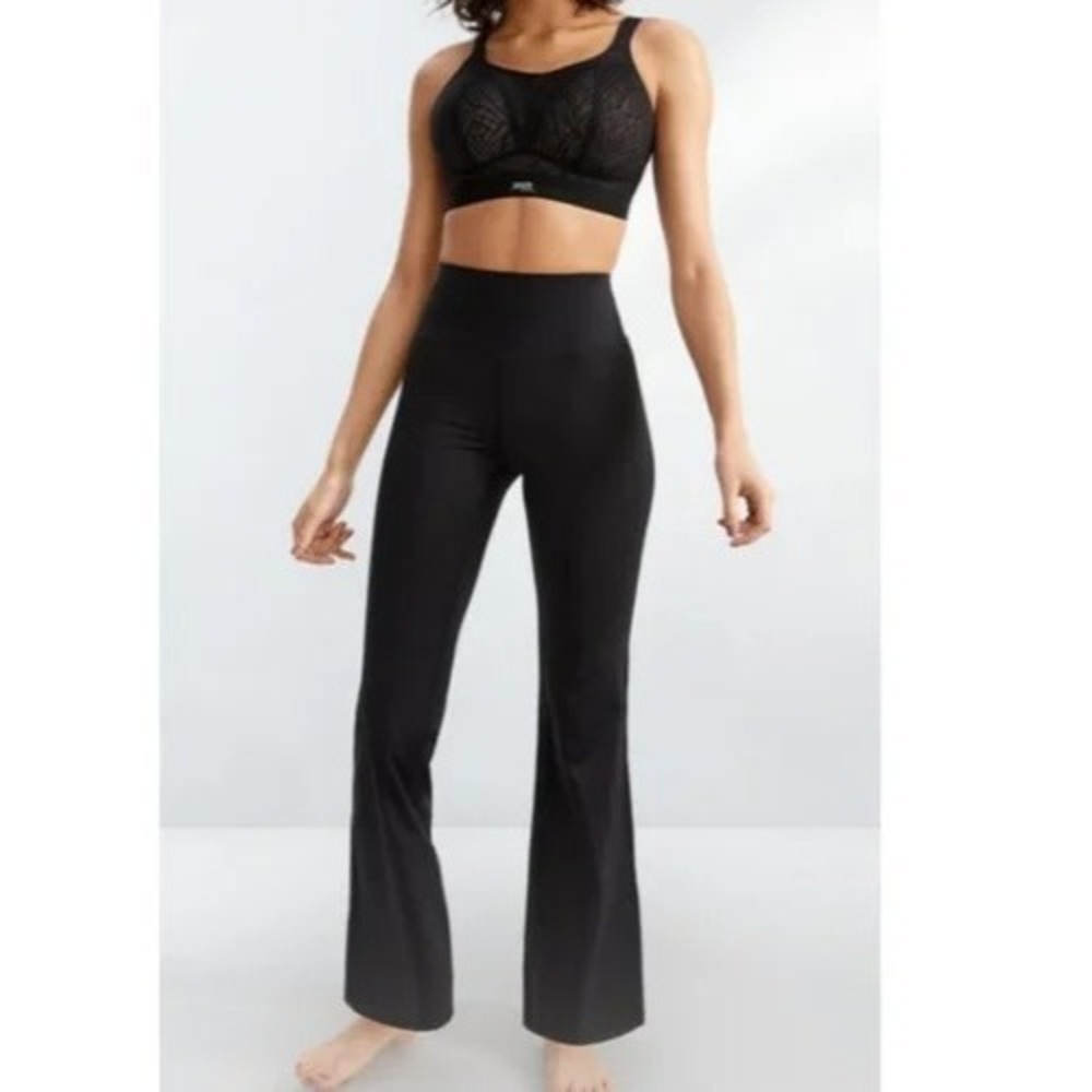Bare Necessities Black High‎ Waisted Flare Leggings